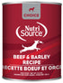 Nutrisource Choice Beef and Barley Recipe Canned Dog Food - 12.3 Oz - Case of 12