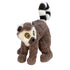 Kong Scampers Wildlife Lemur Low-Tone Squeaking and Plush Dog Toy - Gray - Medium