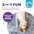 Outward Hound Nina Ottosson Fruity Findz Treat-Dispensing Puzzle Ball Soft Dog Toy with Inner Ball