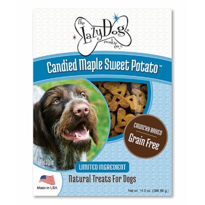 Lazy Dog Grain-Free Maple and Sweet Potato Crunchy Biscuit Dog Treats - 14 Oz