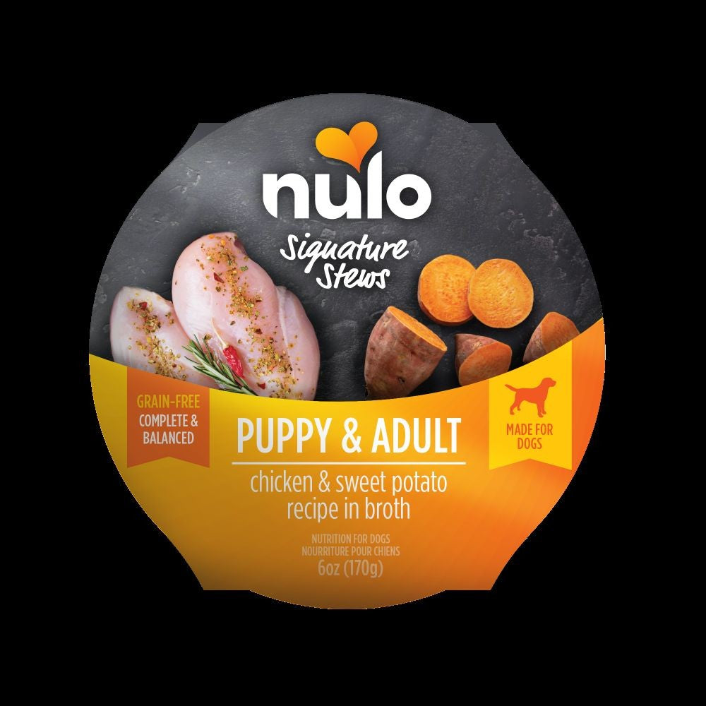 Nulo Chicken and Sweet Potato Stew Wet Dog Food Trays - 6 Oz - Case of 8 Default Title
