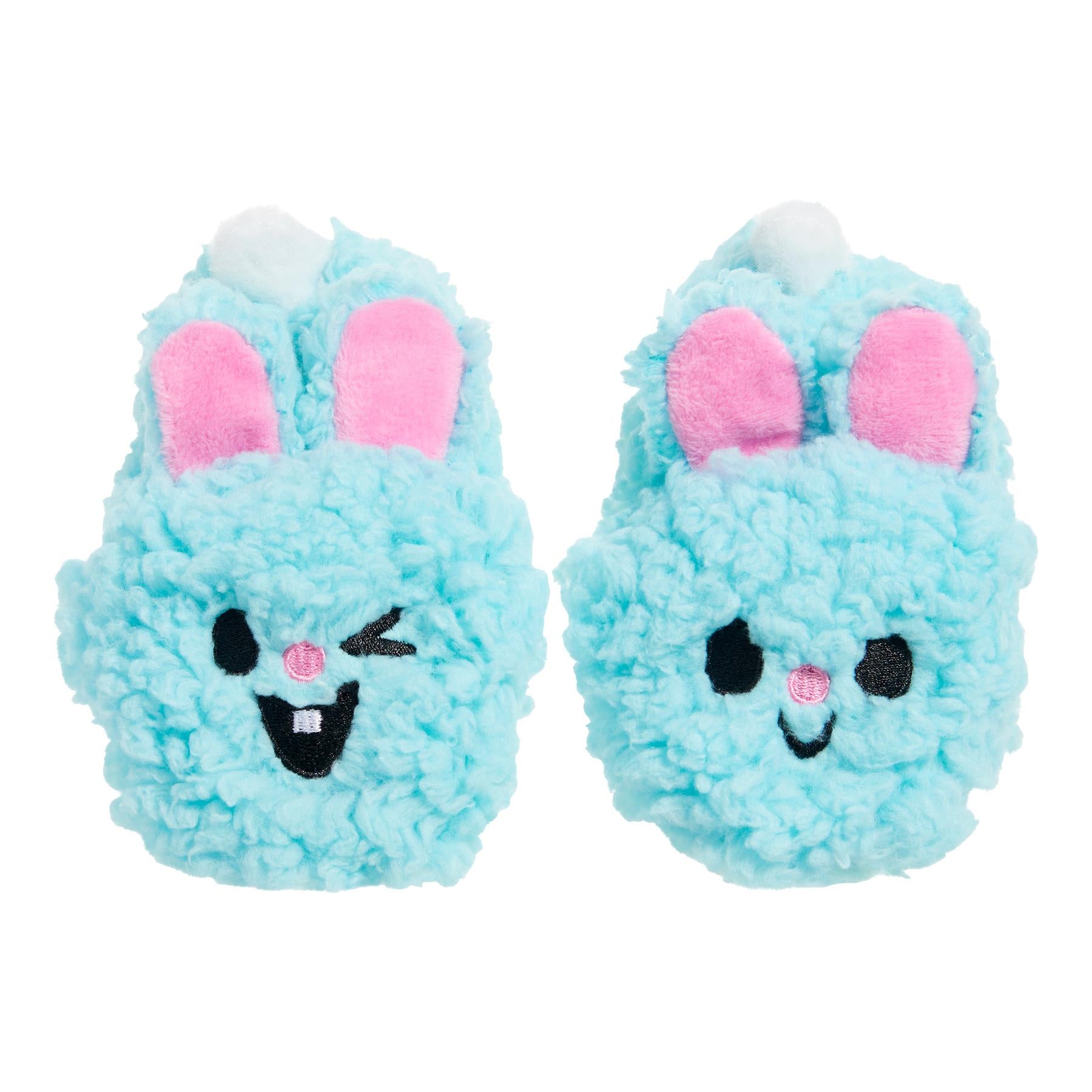 Bark Box Yippy and Skippy Slippies 2-Piece Squeak Crinkle Plush Dog Toy - XS/Small
