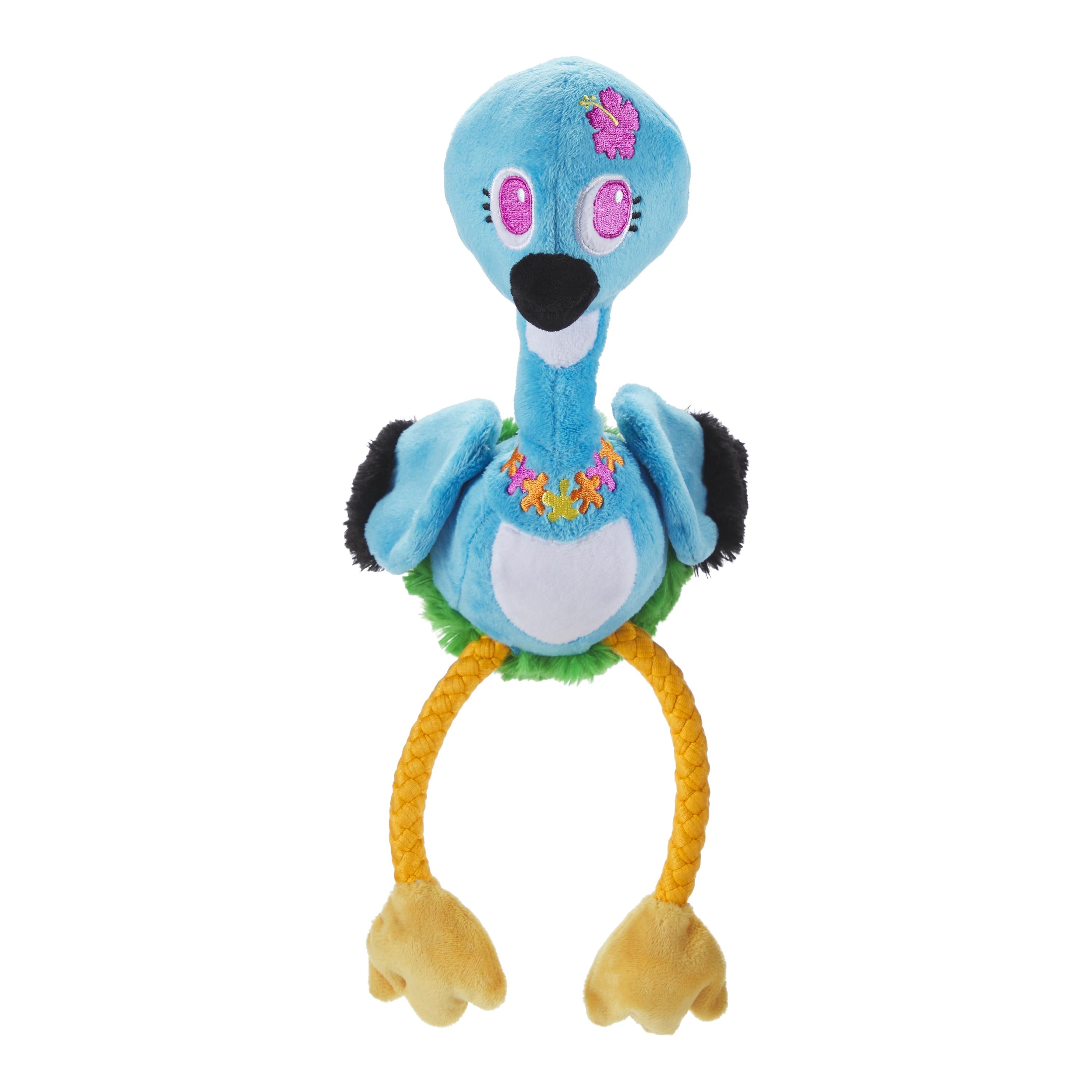 Bark Box Ani the Nene Goose Hawaiian Goose Squeak and Plush Dog Toy - Blue