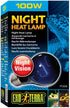 Exo Terra Incandescent A-19 Night Heating Nocturnal Vision Moonlight Reptile Lamp 100 Watt