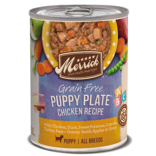 Merrick Classic Puppy Plate Grain-Free Recipe Puppy Canned Dog Food - 12.75 Oz - Case of 12 Default Title