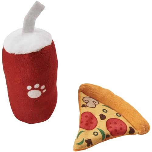 Ethical SPOT America Take Out Pretzel and Beer Mug Catnip Cat Toy - 2 Pack