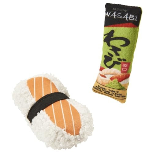 Ethical SPOT Sushi Take Out Plush Catnip Cat Toy - 2 Pack