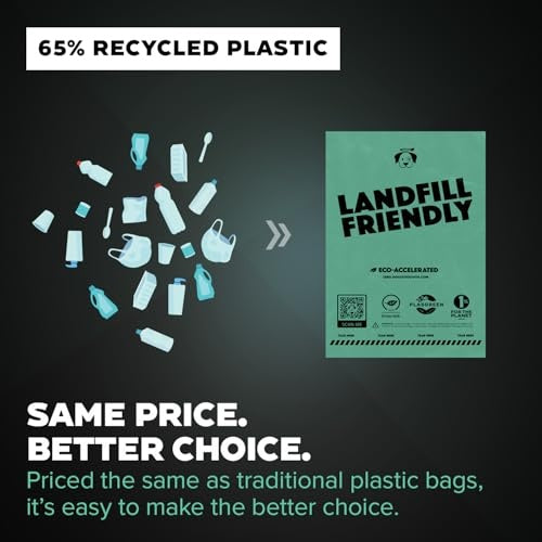 Doggy Do Good Zero Waste Landfill Friendly Recycled Unscented Plastic Dog Wastebags