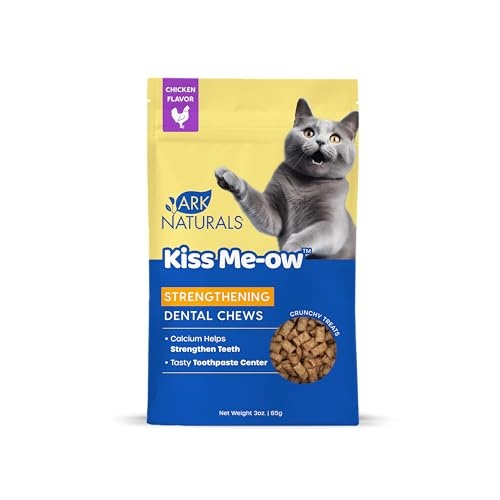 Ark Naturals Kiss Me-Ow Strengthening Chicken Cleaning Dental Cat Chews - 3 Oz