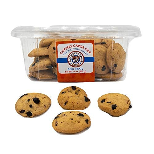 Claudia's Canine Bakery Copper's Carob Chip Cookies Biscuit Dog Treats - Large - 13 Oz - 9 Pack