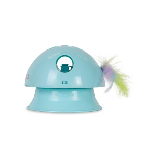 Outward Hound Catstages 2-In-1 Dart N' Dash Electronic Feather Teasing Interactive Cat Toy