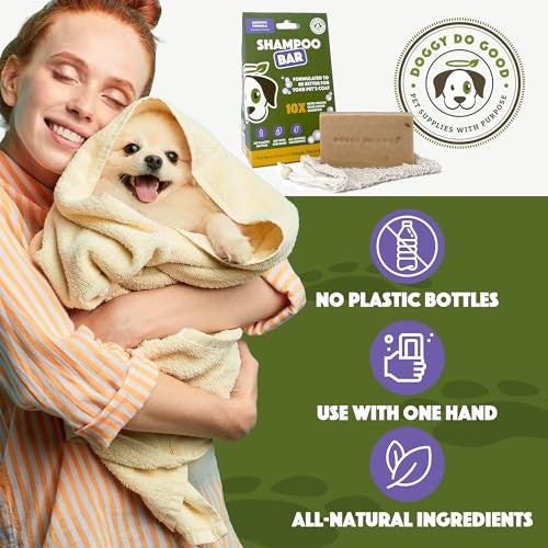 Doggy Do Good Natural Sensitive Itch Relief Oatmeal and Honey Hypo-Allergenic Dog Shampoo Bar - 5 Oz