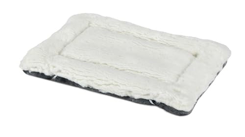 Midwest Homes Reversible Spotted Rectangular Dog Bed or Crate Mat - Gray - Small - L:24 X W:16.2 X H:2.4 Inch