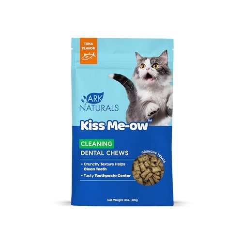 Ark Naturals Kiss Me-Ow Tuna Flavored Cleaning Dental Cat Chews - 3 Oz