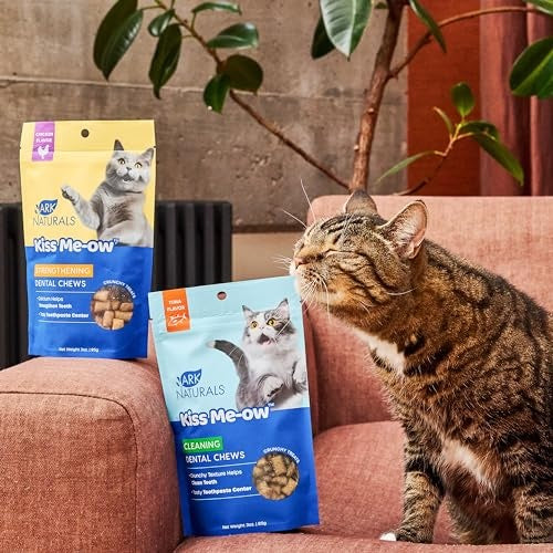 Ark Naturals Kiss Me-Ow Tuna Flavored Cleaning Dental Cat Chews - 3 Oz