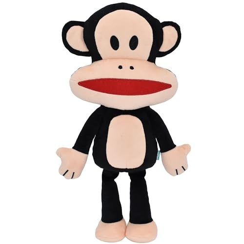 Multipet Paul Frank's Julius The Monkey Squeak and Soft Plush Dog Toy - Small - 6 Inch