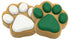 Claudia's Canine Bakery Peanut Butter Paw Prints Carob and Yogurt Dog Biscuits - 12 Count