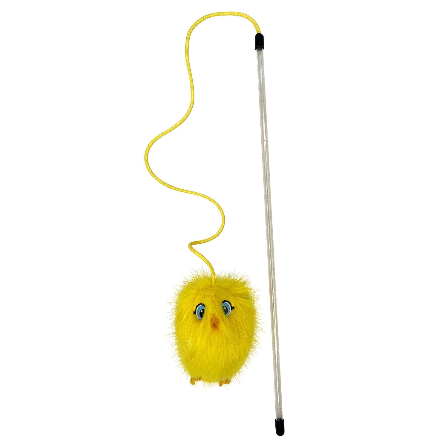 Kong Teaser Chirpz Teaser Wand with Chirping Sound-Making Plush Cat Toy