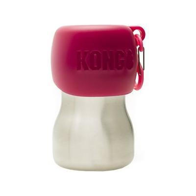 Kong Stainless Steel Cat and Dog Water Bottle - Pink - 9.5 Oz  