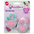 Ethical SPOT Soothers Heart-Shaped On-The-Go Anxiety Relief Lavender Scented Plush Dog Toy - 3 Inch - 2 Pack