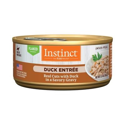 Instinct Grain-Free Flaked Duck Entree in Gravy Wet Canned Cat Food 5.5 Oz - Case of 12