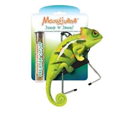 Meowijuanna Jump N' Jamb Crinkle and Plush Catnip Cat Toy with Refillable Catnip