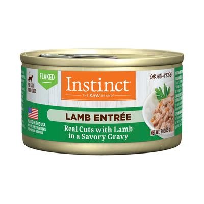 Instinct Grain-Free Flaked Lamb Entree in Gravy Wet Canned Cat Food 3 Oz - Case of 24