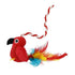 Multipet Margaritaville Plush Catnip Red Bird Toy and Cat Teaser Wand