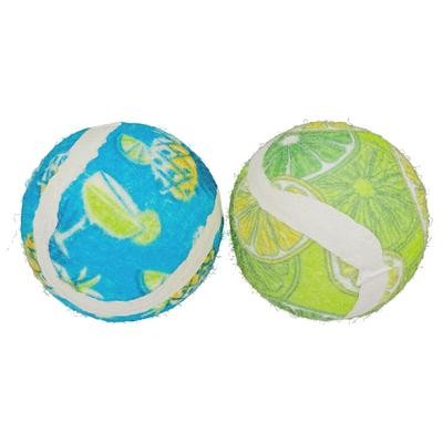 Multipet Margaritaville Tennis Balls Cat Toys - 3 Pack