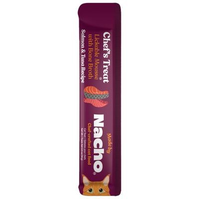 Made by Nacho Chefs Treat Tuna and Salmon Mousse Lickable Cat Treats - .5 Oz - 12 Pack Default Title