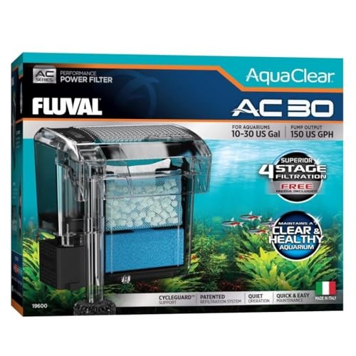 Fluval AquaClear AC30 Aquarium Hang-On Power Filter - For 10-30 Gallons Default Title
