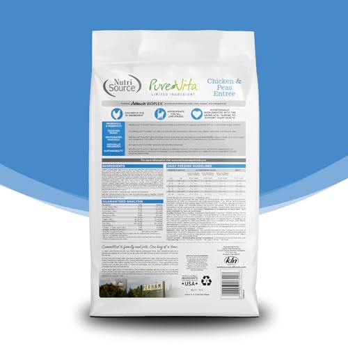 Nutrisource PureVita Grain-Free Limited Ingredient Chicken and Peas Entrée Dry Cat Food - 12 Lbs