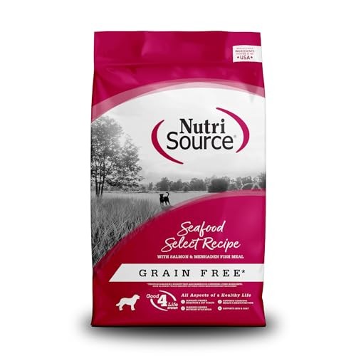 Nutrisource Grain-Free Seafood Select Salmon and Menhaden Fish Dry Dog Food - 12 Lbs