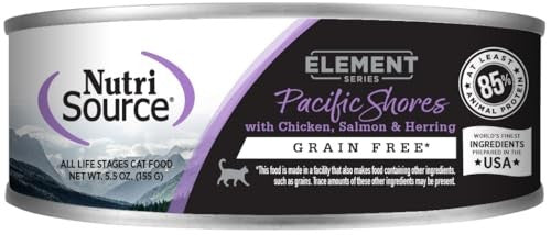Nutrisource Element Series Pacific Shores Grain-Free Chicken Salmon Herring Canned Cat Food - 5.5 Oz - Case of 12
