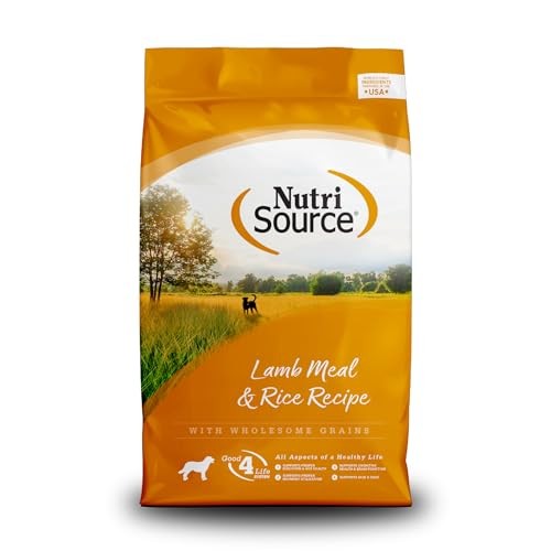 Nutrisource Lamb and Rice with Wholesome Grains Adult Dry Dog Food - 12 Lbs