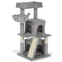 Prevue Pet Products Kitty Power Paws 4-Level Comfy Cat Tower with Scratching Post - L:30 X W:19 X H:41.5 Inches
