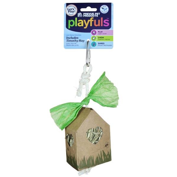 Prevue Pet Products Timothy Hay House Small Animal Treat and Toy