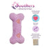 Ethical SPOT Soothers Warm Hug Bone Anxiety Lavender Scent Removable Squeaker Microwavable Pouch Plush Dog Toy - Large - 12 Inch