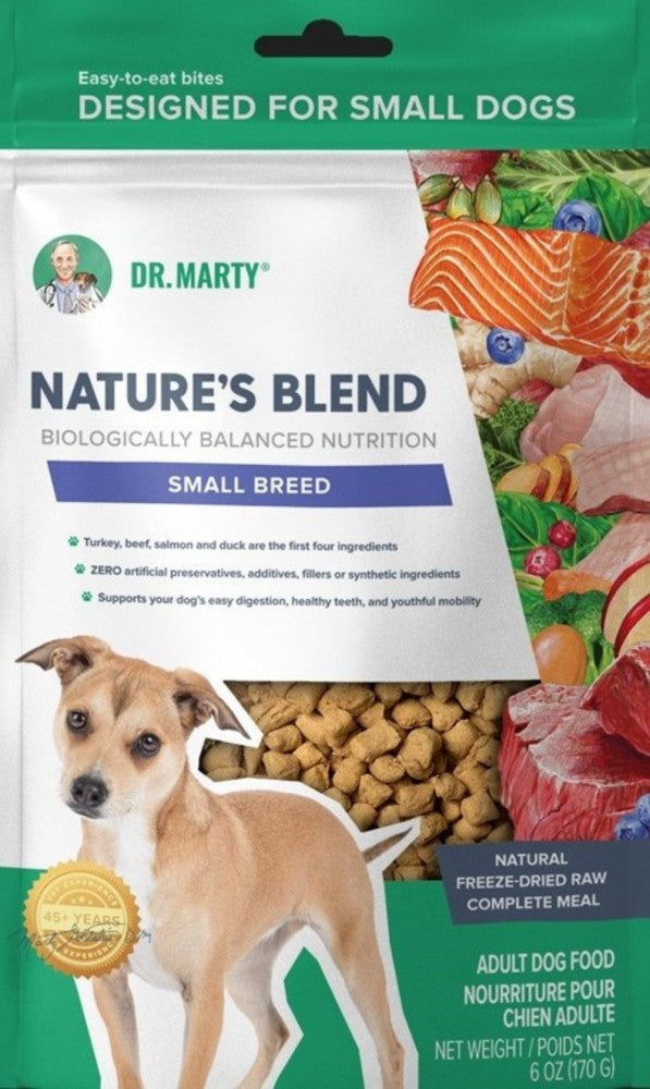 Dr. Marty Nature's Blend Premium Small-Breed Adult Freeze-Dried Raw Dog Food - 80 Oz - Case of 4