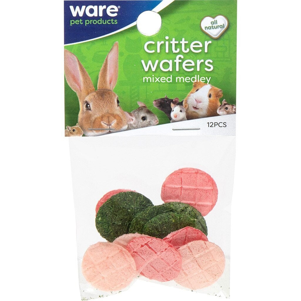 Ware Critter Wafers Mixed Medley Small Animal Treats - 12 Pack