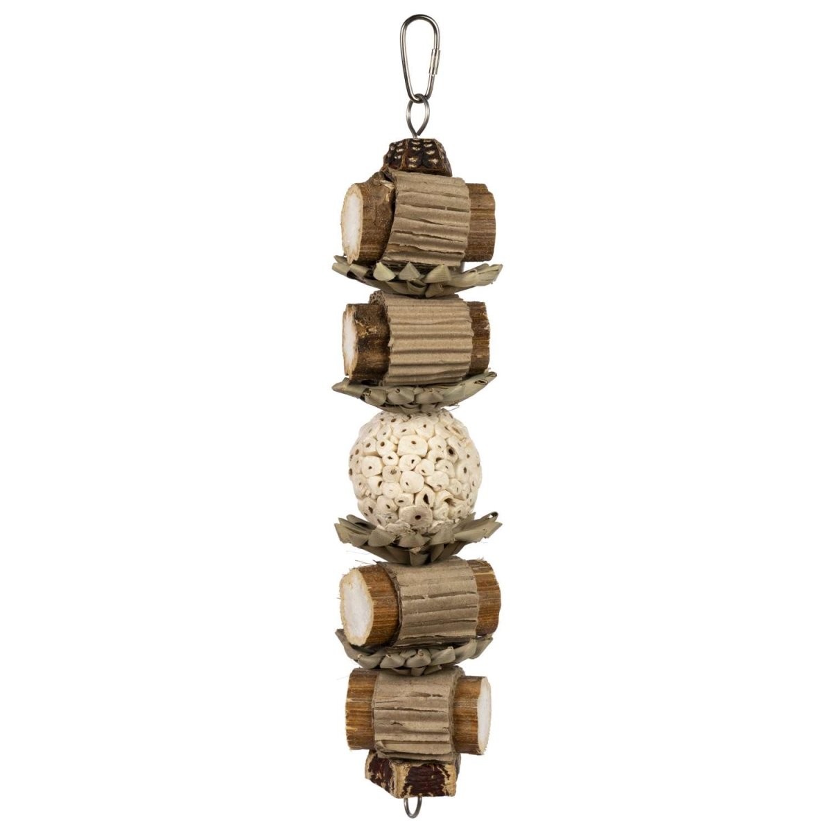 Prevue Pet Products Naturals Lumberjack Stack Wooden Enagage and Forage Hanging Bird Toy Default Title