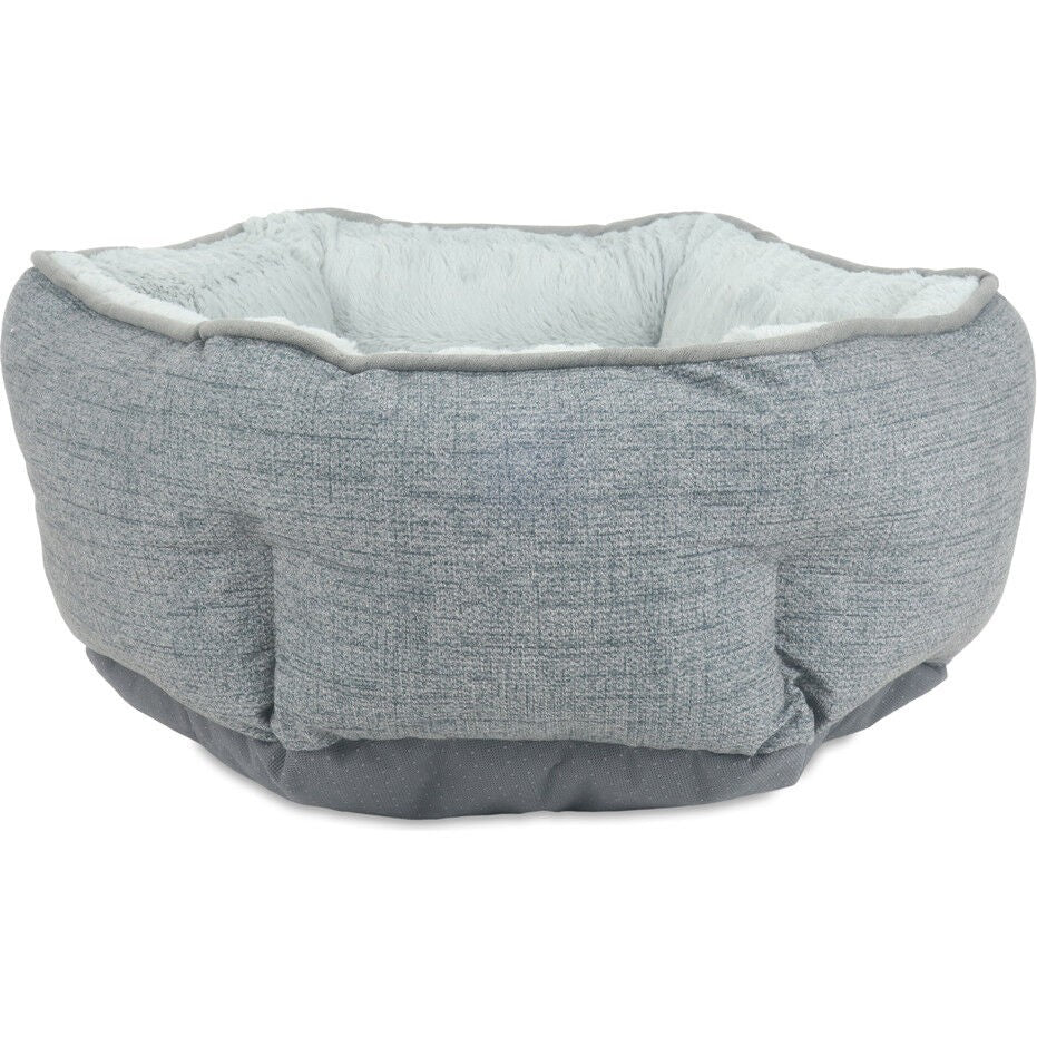 Arlee Jake Hexagon Pet Bed - Gray - Small - L:19 X W:19 X H:8