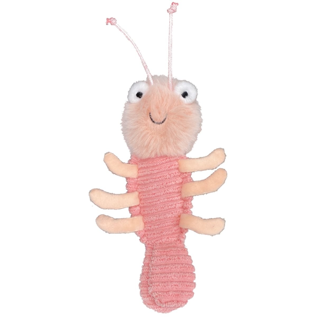 Multipet Margaritaville Gumbo Shrimp Squeak and Plush Dog Toy - Mini - Assorted Color - 5 Inch