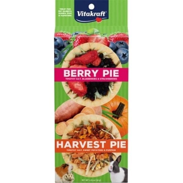 Vitakraft Berry and Harvest Pie Small Animal Treats - 1.05 Oz - 2 Pack - Case of 28