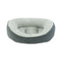 Arlee Rover Rest Cody Cuddler Oval Cushion Dog Bed - Grey - Small - L:24 X W:21 X H:10
