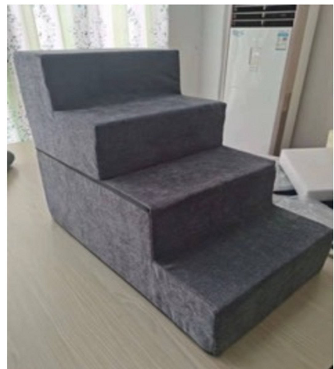 ARLEE Memory Foam 4-Step Pet Steps - Gray - L:28 X W:16 X H:22
