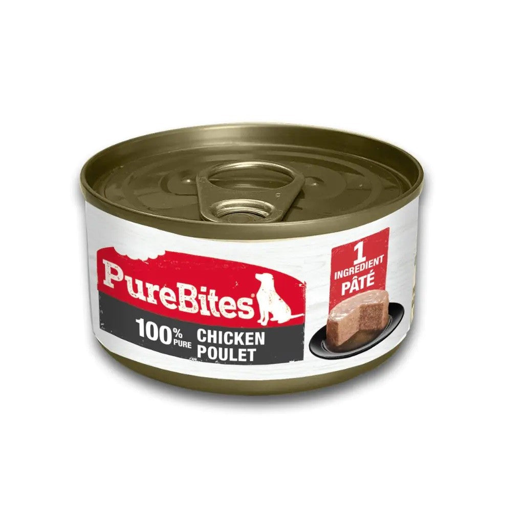 Purebites 100% Pure Protein Single Ingredient Chicken Pate Canned Dog Food - 2.5 Oz - Case of 12