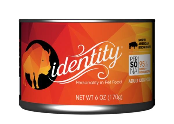 Identity Persona Free-Range North American Bison Canned Dog Food - 6 Oz - Case of 24