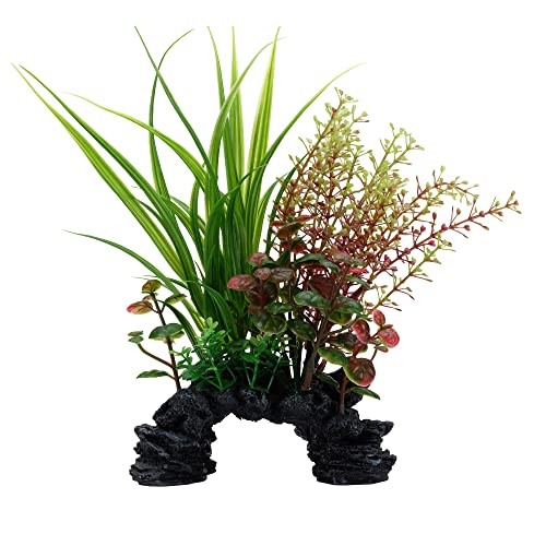 Fluval AquaLife Sagittarus and Rotala Mix Plastic Plant Aquarium Décor - 8 Inch