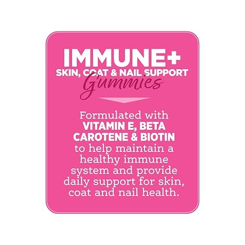 Nutrisource AmpliFull Skin and Coat Gummies Apple Supplemental Dog Chews - 90 Count - 11 Oz - Case of 6